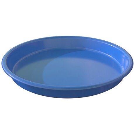 Deflecto Kids Antimicrobial Round Craft Tray - Accessories, Art, Craft - 1.61"Height x 13.07"Width x 13.07"Depth - 1 Each - Blue