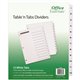 Avery B/W Print Table of Contents Tab Dividers - 12 x Divider(s) - 1-12 - 12 Tab(s)/Set - 8.5" Divider Width x 11" Divider Lengt