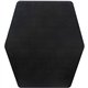 ES ROBBINS Game Zone Chair Mat - Medium Pile Carpet, Hard Floor - 46" Length x 42" Width - Hexagon - Vinyl - Black - 1Each