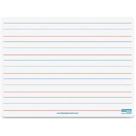 Flipside Double-sided Magnetic Dry Erase Board - 9" (0.8 ft) Width x 12" (1 ft) Height - White Surface - Rectangle - Magnetic - 