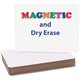 Flipside Magnetic Plain Dry Erase Board - 12" (1 ft) Width x 9" (0.8 ft) Height - White Surface - Rectangle - Magnetic - 12 / Pa