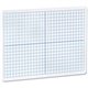 Flipside Grid Side/Plain Side Dry Erase Lap Board - 12" (1 ft) Width x 9" (0.8 ft) Height - White Surface - Rectangle - Portable