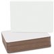 Flipside Round Corners Dry Erase Lap Board - 9.5" (0.8 ft) Width x 12" (1 ft) Height - White Surface - Rectangle - 24 / Pack