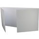 Flipside Tri-fold StudyCarrel - 12" Height x 48" Width x 1.10" Length - White - Plastic - 12 / Pack