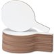 Flipside Round 12" Dry Erase Answer Paddle - 7" (0.6 ft) Width x 12" (1 ft) Height - White Surface - Paddle - 24 / Pack