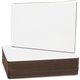 Flipside Unframed Dry Erase Lap Board Class Pack - 9" (0.8 ft) Width x 12" (1 ft) Height - White Surface - Rectangle - 24 / Pack