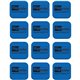 Flipside Magnetic Whiteboard Student Erasers - Blue - Square - EVA Foam - 2" Width x 2" Height x - 2" Length - 12 / Set - Magnet