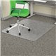 Deflecto EconoMat Chair Mat - Commercial, Carpet - 48" Length x 36" Width x 0.100" Thickness - Rectangular - Clear - 1Each