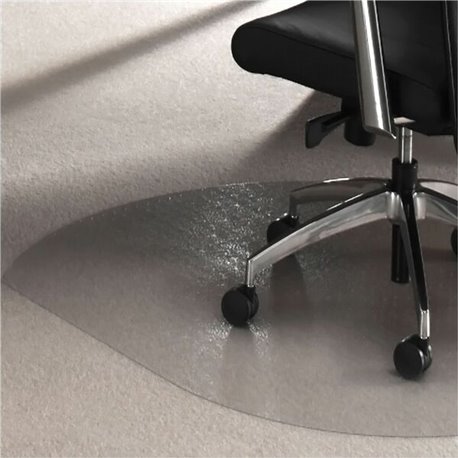 Ultimat Polycarbonate Contoured Chair Mat for Carpets up to 1/2" - 39 x 49" - Clear Contoured Polycarbonate Chair Mat For Carpet