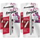 Energizer LED Pen Light - LED - Bulb - 1 W - 6 lm Lumen - 2 x AAA - Battery - Stainless Steel - Drop Resistant - Silver - 4 / Ca