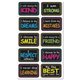 Ashley Character Building Mini Whiteboard Erasers Pack - 2" Width x 1.25" Length - Lightweight, Comfortable Grip - Multicolor - 