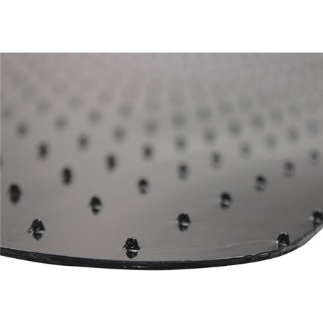 Advantagemat Black Vinyl Lipped Chair Mat for Carpets - 45" x 53" - Carpeted Floor - 53" Length x 45" Width x 0.090" Depth x 0.0