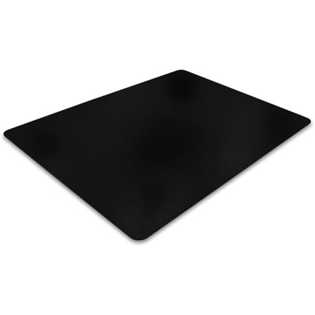 Advantagemat Black Vinyl Rectangular Chair Mat for Hard Floor - 48" x 60" - Hard Floor - 60" Length x 48" Width x 0.080" Depth x