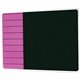 Viztex Glacier Violet & Black Plan & Grid Glass Dry Erase Board - 17" x 23" - 17" (1.4 ft) Width x 23" (1.9 ft) Height - Violet 