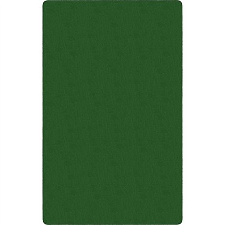 Flagship Carpets Classic Solid Color 9' Rectangle Rug - Traditional - 72" Length x 108" Width - Rectangle - Clover - Nylon