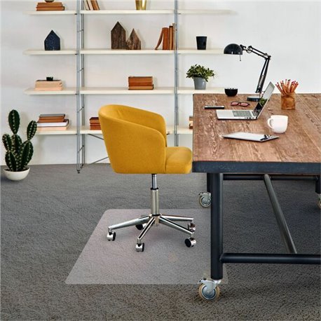 Advantagemat Phthalate Free Vinyl Rectangular Chair Mat for Carpets up to 1/4" - 45" x 53" - Carpeted Floor, Home, Office, Carpe