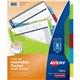 Avery Big Tab Insertable Plastic Dividers with Pocketsfor Laser and Inkjet Printers - 5 x Divider(s) - 5 - 5 Tab(s)/Set - 9.3" D