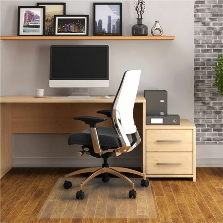 Advantagemat Phthalate Free Vinyl Rectangular Chair Mat for Hard Floor - 48" x 60" - Hard Floor, Home, Office, Chair - 60" Lengt