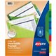 Avery Big Tab Insertable Plastic Dividers with Pocketsfor Laser and Inkjet Printers - 8 x Divider(s) - 8 - 8 Tab(s)/Set - 9.3" D