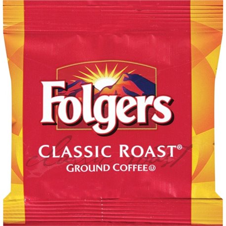 Folgers Classic Roast Coffee - Medium - 0.9 oz - 36 / Carton