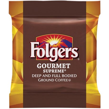 Folgers Ground Gourmet Supreme Coffee - Dark/Bold - 1.8 oz - 42 / Carton