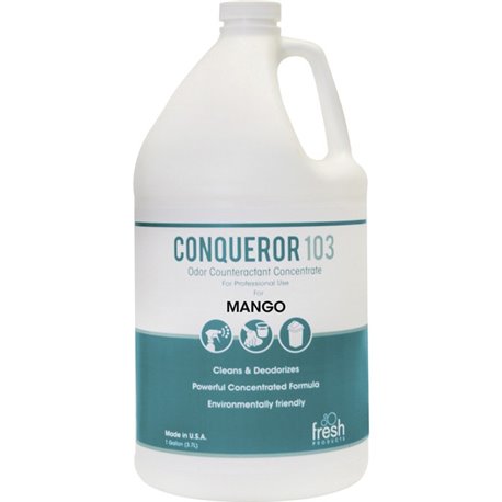 Fresh Products Bio Conqueror 103 Deodorizer - Concentrate - 128 fl oz (4 quart) - Mango ScentBottle - 1 Each - Dilutable, Deodor