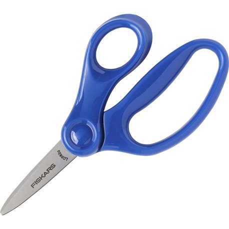 Fiskars 5" Pointed-tip Kids Scissors - 1.75" Cutting Length - 5" Overall Length - Straight - Stainless Steel Safety Edge Blade -