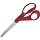 Fiskars Left-hand 8" Bent Scissors - 3.30" Cutting Length - 8" Overall Length - Left - Stainless Steel - Bent Tip - Orange - 1 E