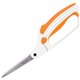 Fiskars Easy Action Bent Scissors - 8" Overall Length - Stainless Steel - Multi - 1 Each