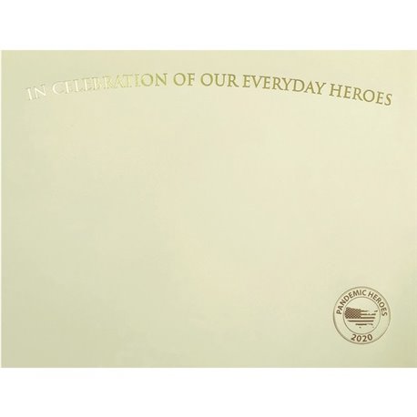 St. James Premium-Weight Certificates - 65 lb Basis Weight - "Everyday Heroes" - 8.5" x 11" - Inkjet, Laser Compatible - Ivory, 