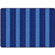 Flagship Carpets Basketweave Stripes Classroom Rug - Floor Rug - 72" Length x 99.96" Width - Rectangle - Blue - Nylon