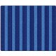 Flagship Carpets Basketweave Stripes Classroom Rug - Floor Rug - 10.60 ft Length x 13.20 ft Width - Rectangle - Blue - Nylon