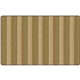 Flagship Carpets Basketweave Stripes Classroom Rug - Floor Rug - 91.20" Length x 12 ft Width - Rectangle - Natural - Nylon