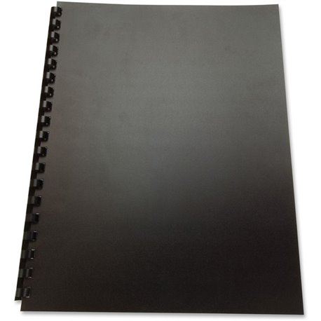 GBC Binding Presentation Covers - For Letter 8 1/2" x 11" Sheet - Square - Black - Polypropylene - 25 / Pack