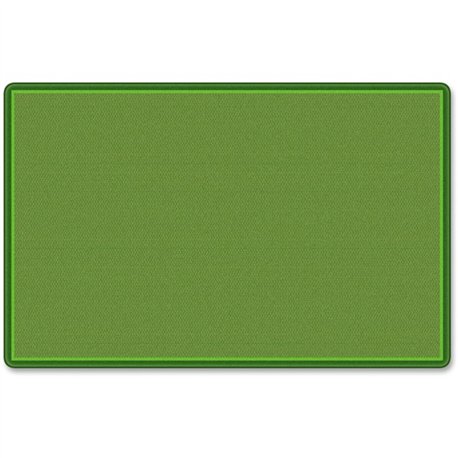 Flagship Carpets All-Over Weave Solid Color Rug - Classic - 12 ft Length x 90" Width - Green - Nylon