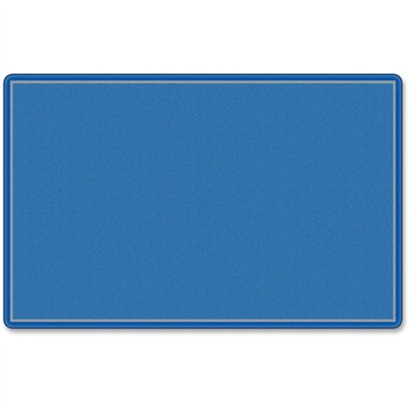 Flagship Carpets All-Over Weave Solid Color Rug - Classic - 99.96" Length x 69.96" Width - Blue - Nylon