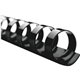 GBC CombBind Binding Spines - 0.25" Maximum Capacity - 25 x Sheet Capacity - For Letter 8 1/2" x 11" Sheet - 19 x Rings - Black 