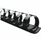 GBC CombBind Binding Spines - 0.38" Maximum Capacity - 60 x Sheet Capacity - For Letter 8 1/2" x 11" Sheet - 19 x Rings - Black 