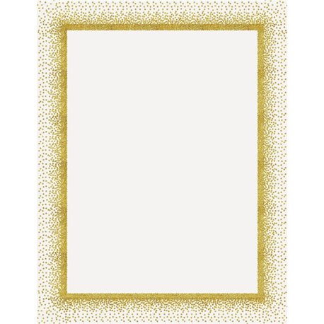 Geographics Confetti Gold Design Poster Board - Fun and Learning, Project, Sign, Display, Art - 28"Height x 22"Width - 25 / Cart