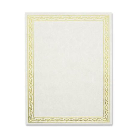 Geographics Premium Gold Foil Border Certificates - 28 lb Basis Weight - 8.5" x 11" - Inkjet, Laser Compatible - Gold with Gold 