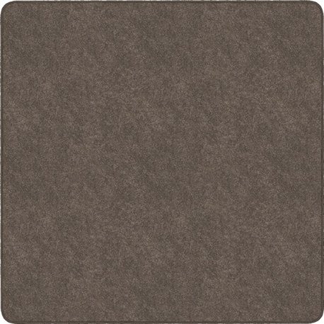 Flagship Carpets Amerisoft Solid Color Rug - 72" Length x 72" Width - Square - Wheat - Polyester, Nylon