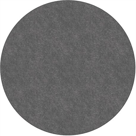 Flagship Carpets Amerisoft Solid Color Rug - 72" Diameter - Round - Gray - Nylon, Polyester