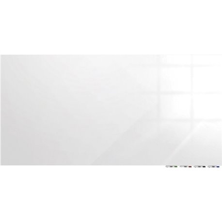 Ghent Aria Low Profile Glass Whiteboard - 36" (3 ft) Width x 24" (2 ft) Height - Tempered Glass Surface - White Back - Rectangle