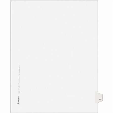 Avery Individual Legal Exhibit Dividers - Avery Style - 1 Printed Tab(s) - Digit - 23 - 1 Tab(s)/Set - 8.5" Divider Width x 11" 