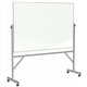 Ghent Dry Erase Board - 72" (6 ft) Width x 48" (4 ft) Height - White Porcelain Surface - Satin Aluminum Frame - Rectangle - Vert