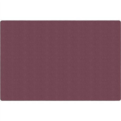 Flagship Carpets Amerisoft Solid Color Rug - 18 ft Length x 12 ft Width - Rectangle - Plum - Nylon, Polyester