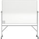 Ghent Hygienic Porcelain Mobile Whiteboard with Aluminum Frame - 72" (6 ft) Width x 48" (4 ft) Height - White Porcelain Surface 