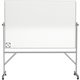 Ghent Hygienic Porcelain Mobile Whiteboard with Aluminum Frame - 96" (8 ft) Width x 48" (4 ft) Height - White Porcelain Surface 