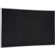 Ghent Recycled Bulletin Board with Aluminum Frame - 48" Height x 60" Width - Black Rubber Surface - Recyclable, Washable, Easy t