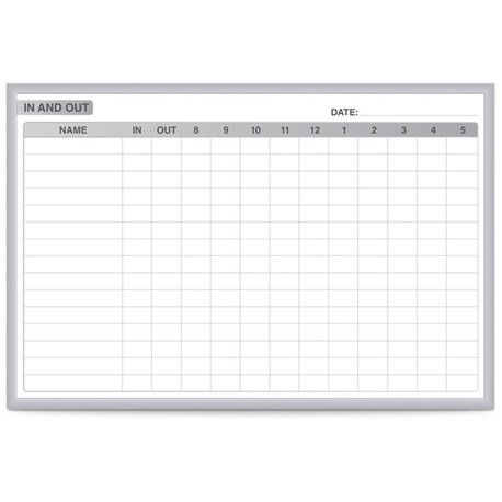 Ghent Dry Erase Board - 36" (3 ft) Width x 24" (2 ft) Height - White Steel Surface - Satin Aluminum Frame - Rectangle - Horizont